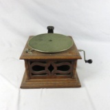 Antique Phonograph Crank Talking Machine - H2