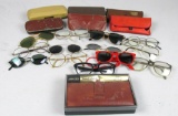 (13) Pairs Of Glasses, (6) Cases, & A French Clutch Wallet - LA
