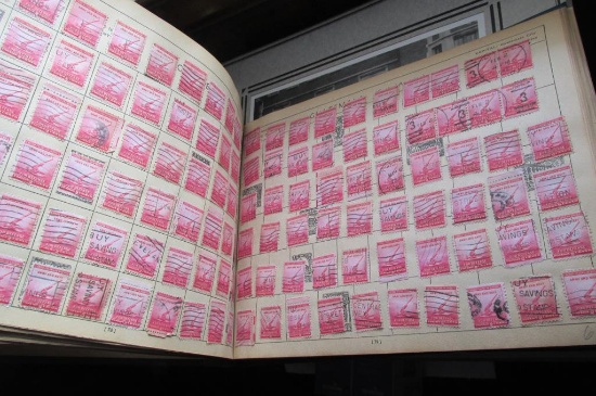 Stamp Collection In Book