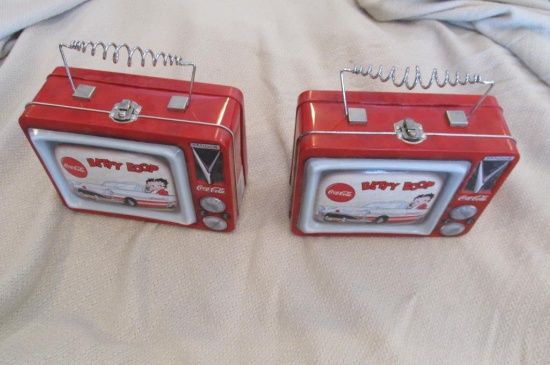 Pair Of Betty Boop Lunch Boxes