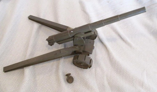 Vintage Wood Toy Cannon