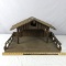Lighted Wood Nativity Stable - DR