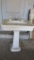 Porcelain Pedestal Sink - G