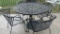 Black Metal Patio Table Set - G2