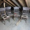 (4) Antique Wood Chairs - A3