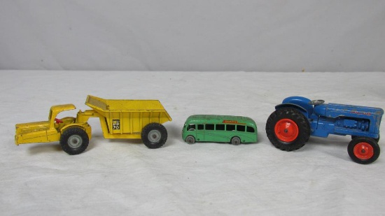 Lesney Toy Tractors & A Bus - LR