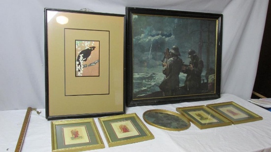 (7) Framed Prints - BR1