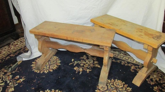 Pair Of Wood Benches - BR4