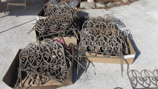 Large Collection Of Metal Garden Fencing - Y
