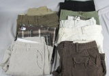 (9) Pairs Of GAP Men's Pants & Shorts, Size 32-33 - K