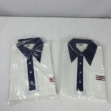 (2) Champion Spark Plug Golf Shirts, Size S - DR