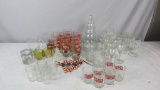 (48) Pieces Of Holiday Glassware - DR