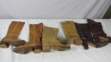 (3) Pairs Of Women's Leather Boots - DR