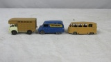 A Toy Truck & (2) Lesney Toy Vans - P