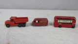 (3) Red Lesney Toy Vehicles - P