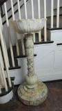 Marble Pedestal Flower Planter - F