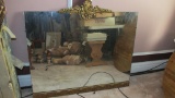 Large Wall Mirror With Gold Frame - BR2
