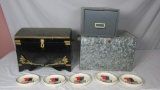 Storage Boxes & (5) Champion Spark Plug Ash Trays - BR1