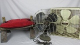 Wood Bench & (2) Fans - BR1