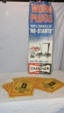 Vintage Champion Spark Plug Poster & Shami Wet Wipe - BM