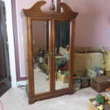 Armoire With Beveled Mirror Doors - BR1