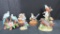 (6) Andrea Porcelain Bird Figurines - SR