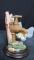 Country Artist Bird Drinking From Water Faucet Figurine - SR