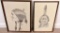Pair Of Framed Native American Drawings - BM