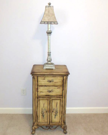 Distressed Cabinet & Table Lamp - BR3