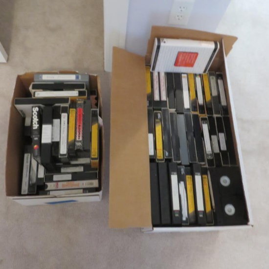 (2) Boxes Of Assorted VHS Tapes - BR3