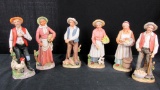 (6) HOMCO Porcelain Figurines - LR