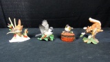 Lenox & Dept. 56 Porcelain Birds & Squirrel - SR