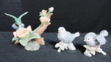 (3) Glazed Bird Figurines - SR