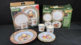 Debbie Mumm Woodland Santa Stoneware Set - SR