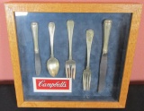 Campbell Soup Framed Silverware - FR-C