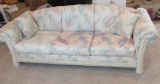 Upholstery & Wicker Floral Sofa - BM