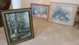 (3) Framed Prints - BM