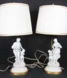 Pair of Figure Lamps - MB