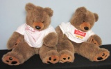 Pair of Large Campbell's Soup Teddy Bears - OC