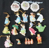 (18) Beatrix Potter Ornaments - OC