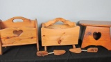 Wood Magazine Racks, Step Stool & Shoe Stretchers - OC