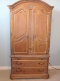 Knotty Pine Wood Armoire - BR2