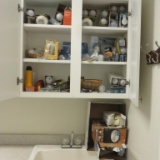 Cabinet Full Of Light Bulbs & Houseware - UR