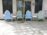 (4) Adirondack Chairs & (2) Side Tables - BP