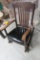 Leather Upholstered Rocking Chair