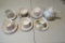 (6) Assorted Tea Cup & Saucers With Tea Pot