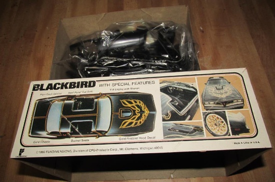 1980 Plastic Blackbird Model Car