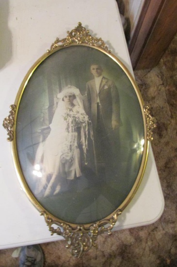 Vintage Oval Framed Portrait