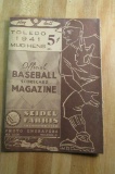 1941 Vintage Mud Hens Score Card Magazine