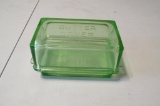 Depression Glass Butter Dish